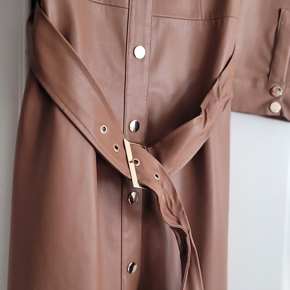 Zara Leather Dress Medium